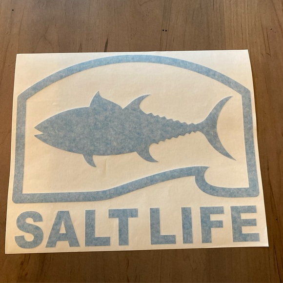 Salt Life Teal Pro Salt Tuna  Salt Life Decal 12” NEW SAD1099 - Picture 1 of 1
